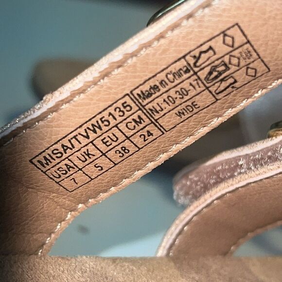 Vionic Misa Rose Gold Triple Adjustable Slip On Sandals Size 7 - Picture 10 of 11